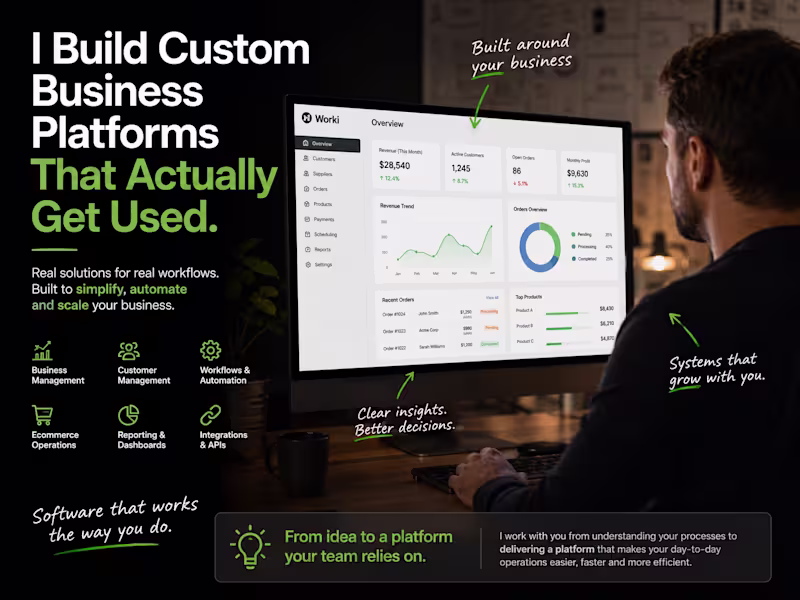 Cover image for I Build Custom Business Platforms That Actually Get Used