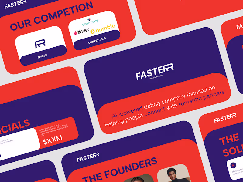 Cover image for Fasterr Investor Pitch Deck Design