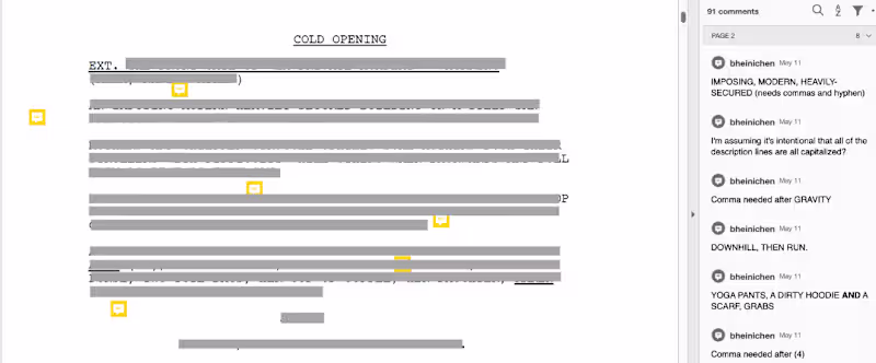 Cover image for 30-Minute Pilot Script Edit (Adobe Acrobat)