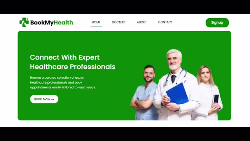 Cover image for BookMyHealth