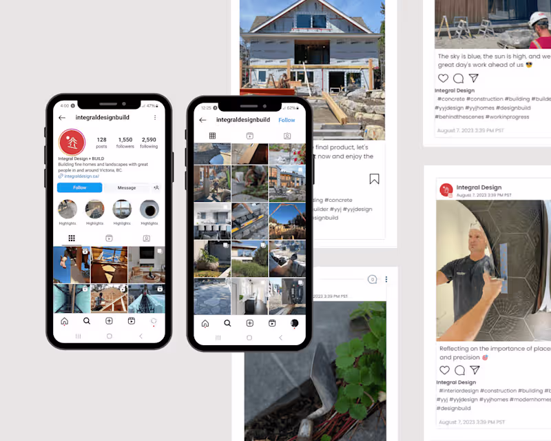 Cover image for Instagram caption copy & post planning | Integral Design