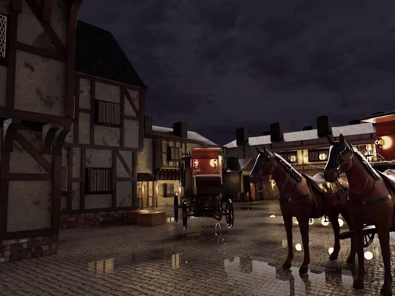 Cover image for Crafting detailed environments through 3D modelling software.