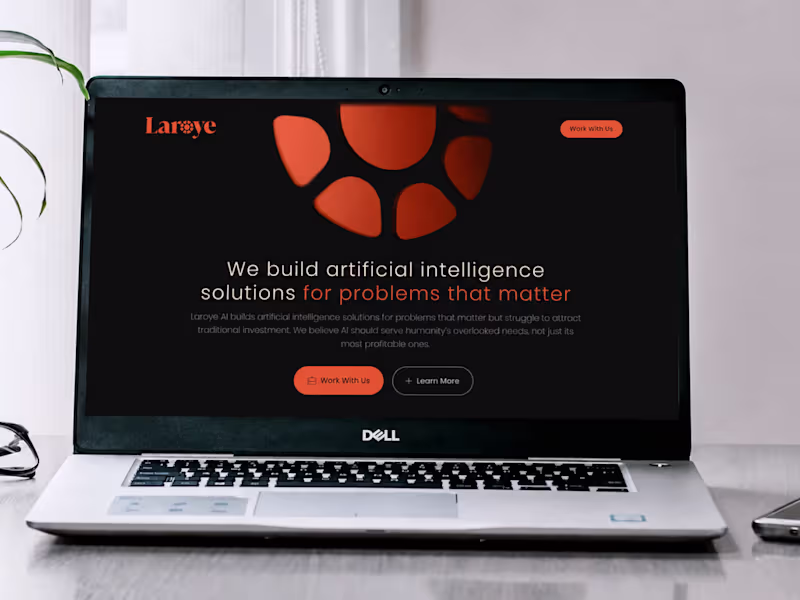 Cover image for Laroye AI Website Development