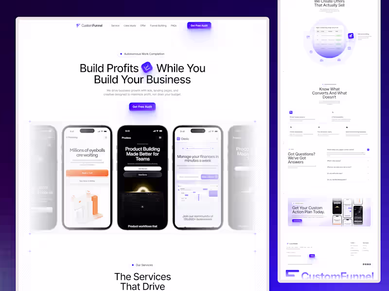 Cover image for Custom Funnel Website Redesign