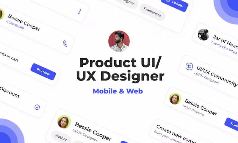 Cover image for Product UI/UX Designer - Mobile & Web