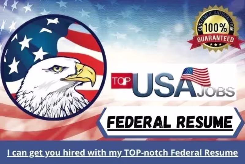 Cover image for I will USA jobs federal, government, resume CV, cover letter

