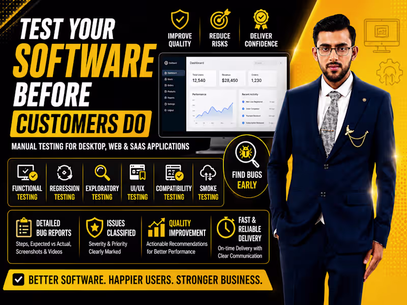 Cover image for I will find critical bugs in your website, mobile app and saas
