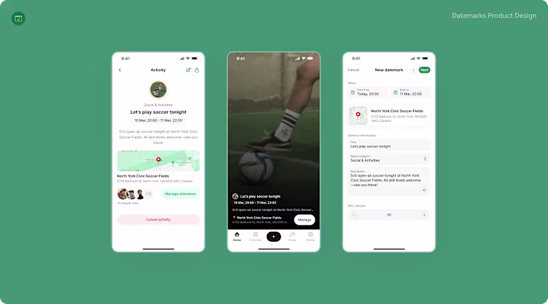 Cover image for Mobile App redesign for Datemarks