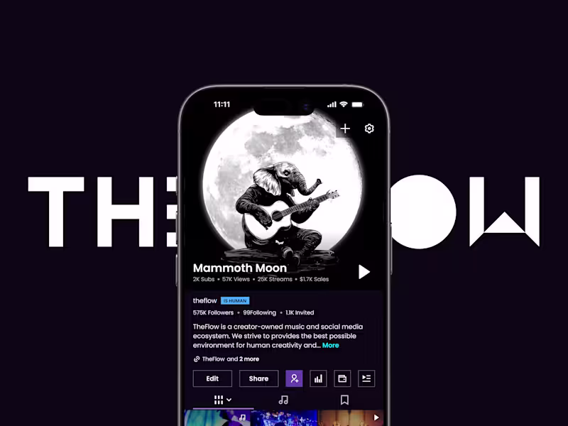 Cover image for TheFlow UX/UI Design