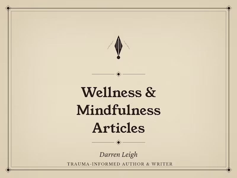 Cover image for Wellness & Mindfulness Articles — from £80 per article (500–800 