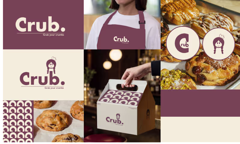 Cover image for Crub. Bakery Brand Identity Design