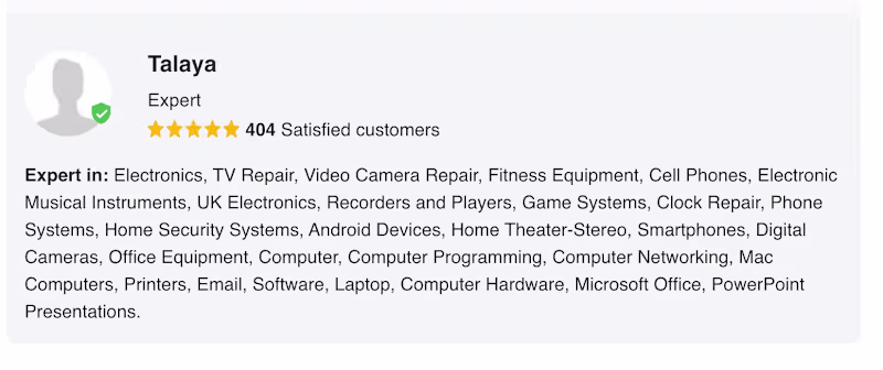 Cover image for Just Answer Tech Expert
