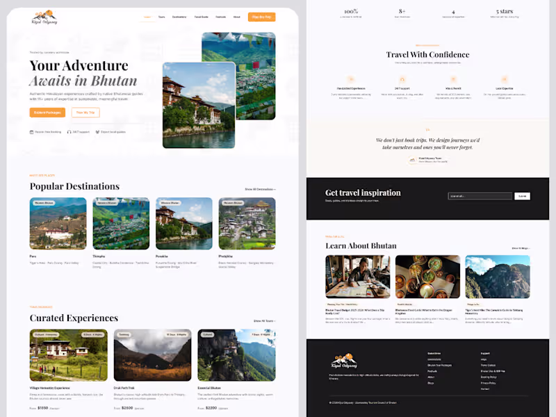 Cover image for Travel & Tourism Website with