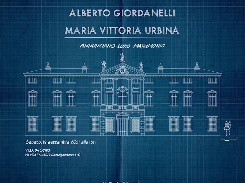 Cover image for Wedding invitation for architects