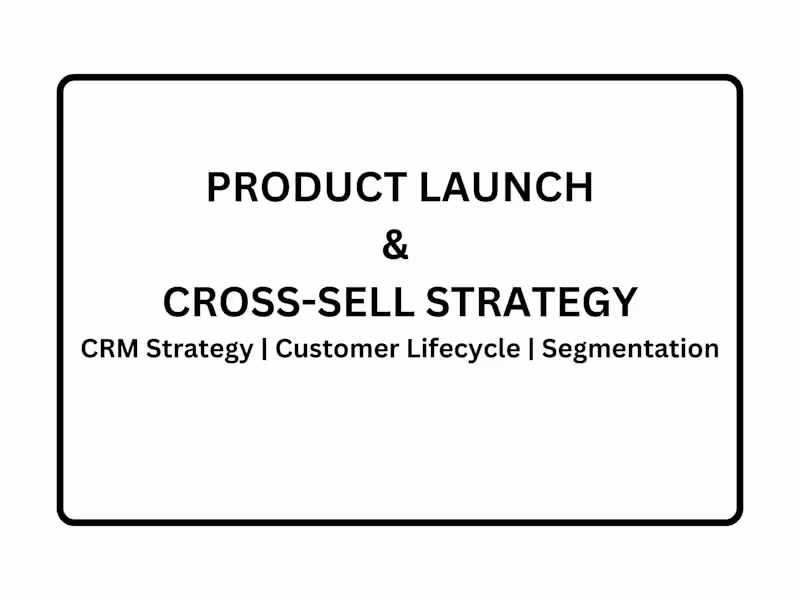 Cover image for Product Launch & Cross-sell Strategy
