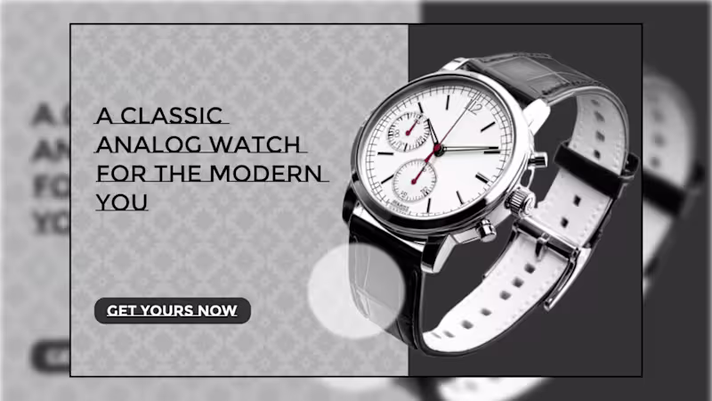 Cover image for Analog Watch Landing Page