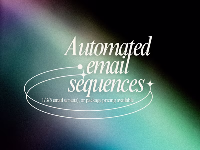 Cover image for Automated email sequences