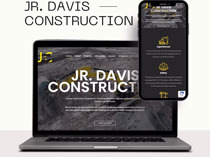 Cover image for JR. Davis Construction - J Bulls Infotech