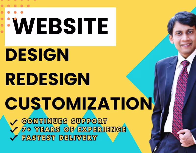 Cover image for Website development and design