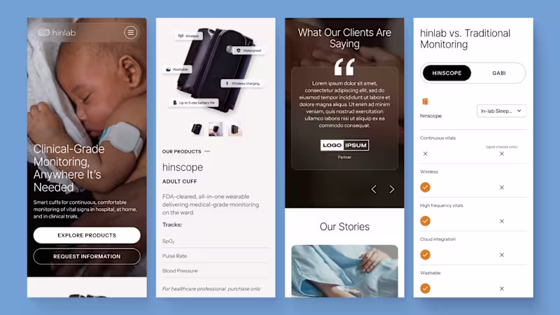 Cover image for Hinlab web design
