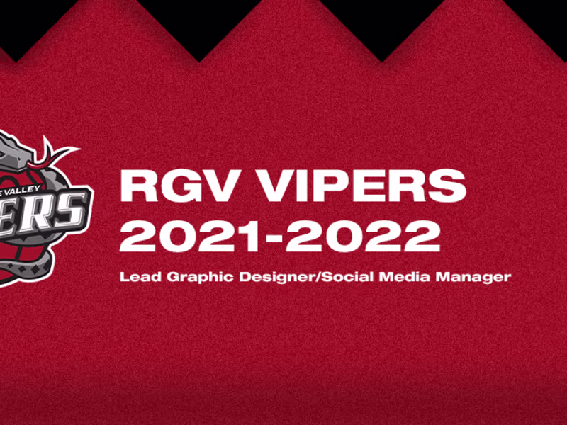 Cover image for RGV Vipers Social Media 2021-2022