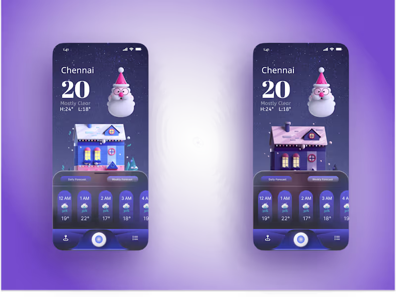 Cover image for Home Screen Christmas UI/UX