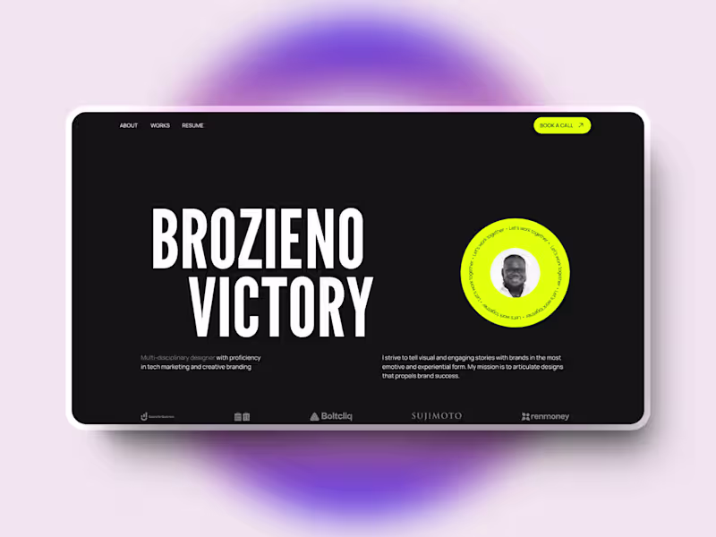Cover image for Portfolio site for a Brand Designer - Design and Build