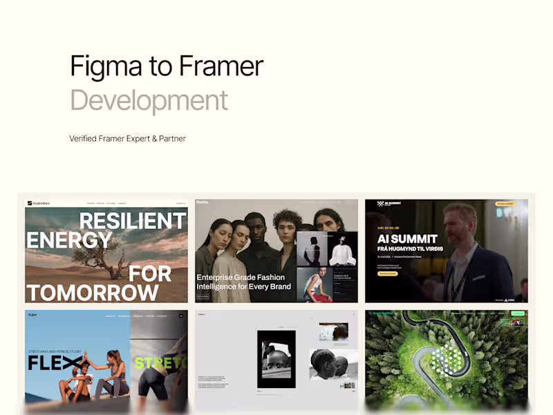 Cover image for Figma or AI-Generated Designs → Framer Build