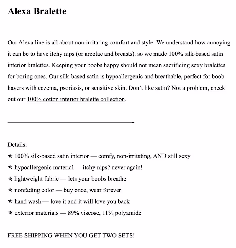 Cover image for Alexa Bralette