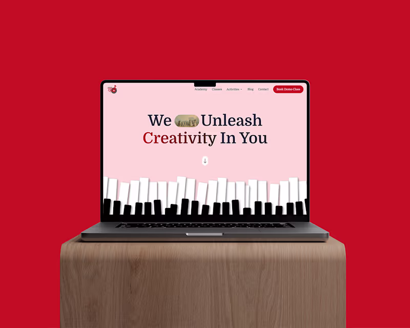 Cover image for Music Academy Website Redesign