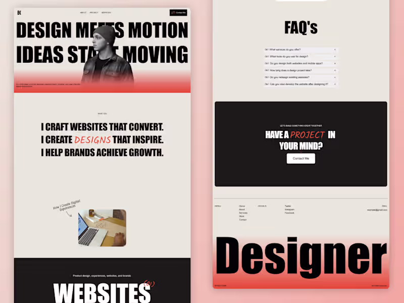 Cover image for Design Orbit Landing Page Development