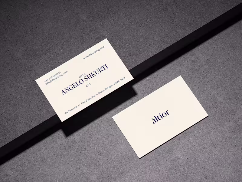 Cover image for Brand Identity Development for Altior Group