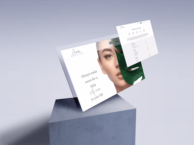 Cover image for Aura Beauty Website Design