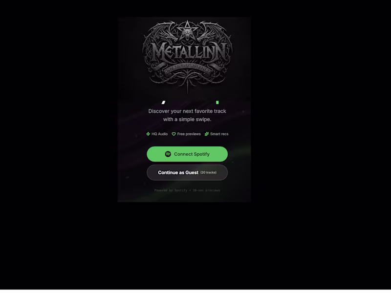 Cover image for Holiday nights well spent: I built a tiny app for metal love...