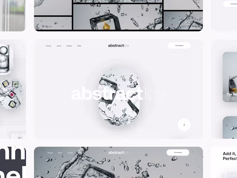 Cover image for Abstract Ice The challenge was clear, craft a marketing site...