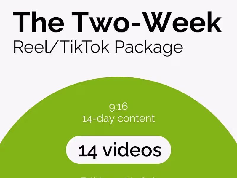 Cover image for The Two-Week Reel/TikTok Package
