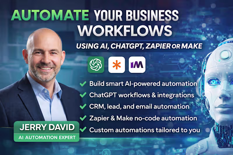 Cover image for Ai automation workflows using chatgpt n8n zapier or make