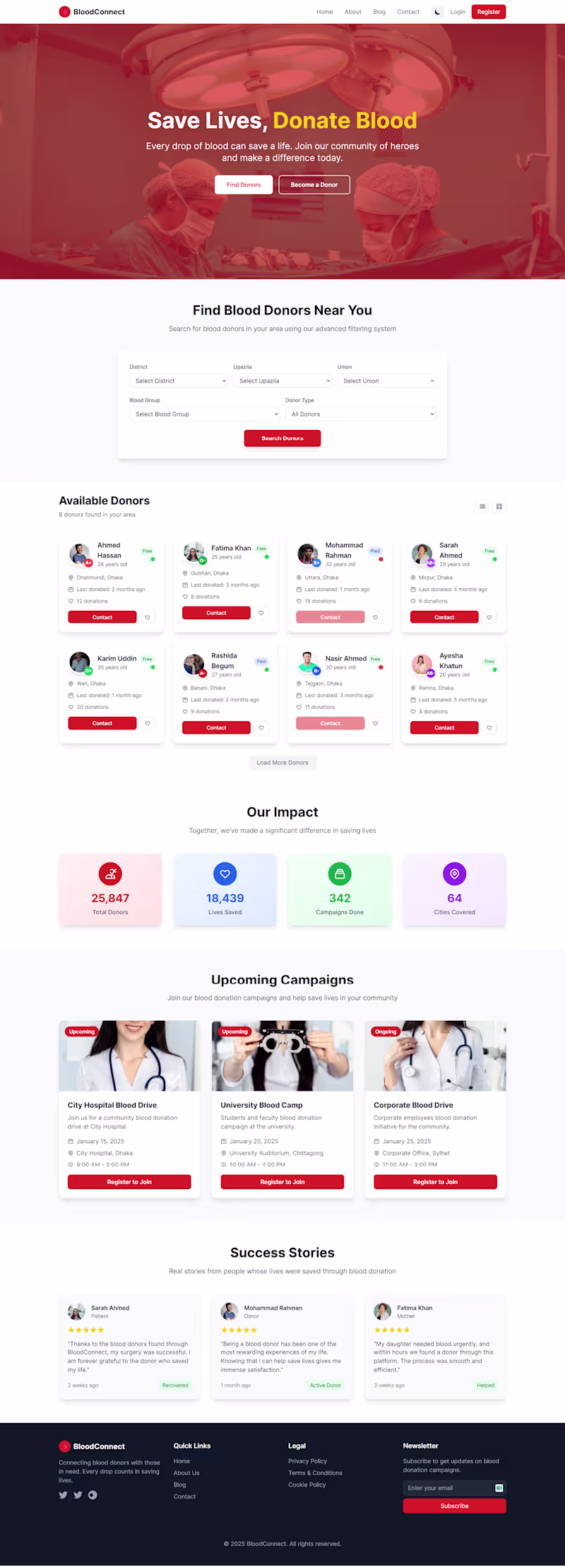 Cover image for Blood Donation Management System