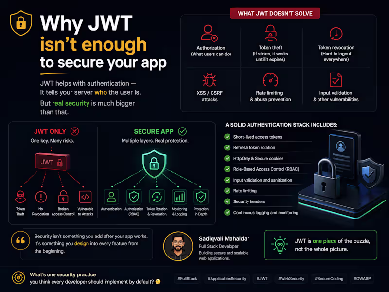 Cover image for Why JWT isn't enough to