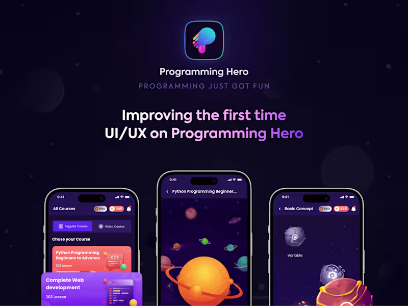 Cover image for Improving the first-time UI/UX on Programming Hero