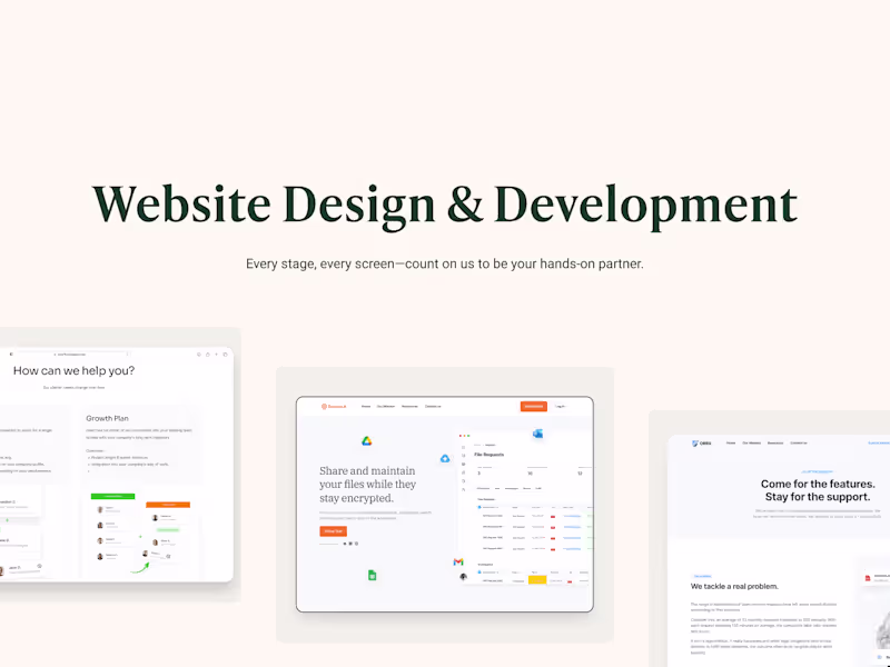 Cover image for Website Design & Development