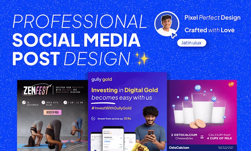 Cover image for I will design creative social media post and ads 