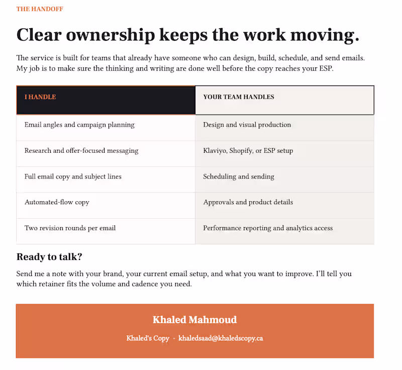 Cover image for Email Copy