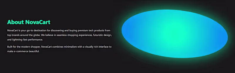 Cover image for NovaCart – Clean & Modern E-commerce Website Design