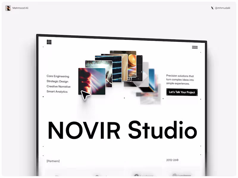 Cover image for NOVIR Studio AI Agency Framer Template