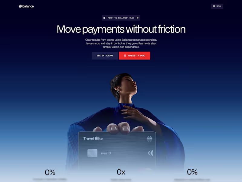 Cover image for Fintech Website Design for Ballance