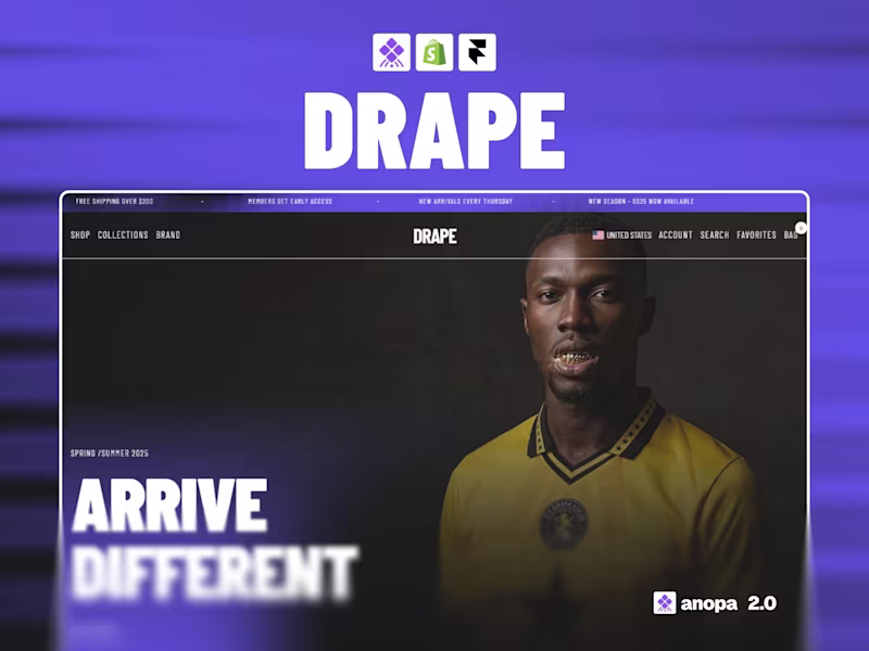 Cover image for DRAPE Fashion & Apparel Shopify Template