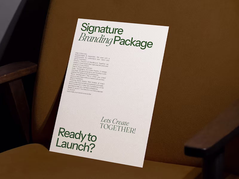 Cover image for Signature Branding Package