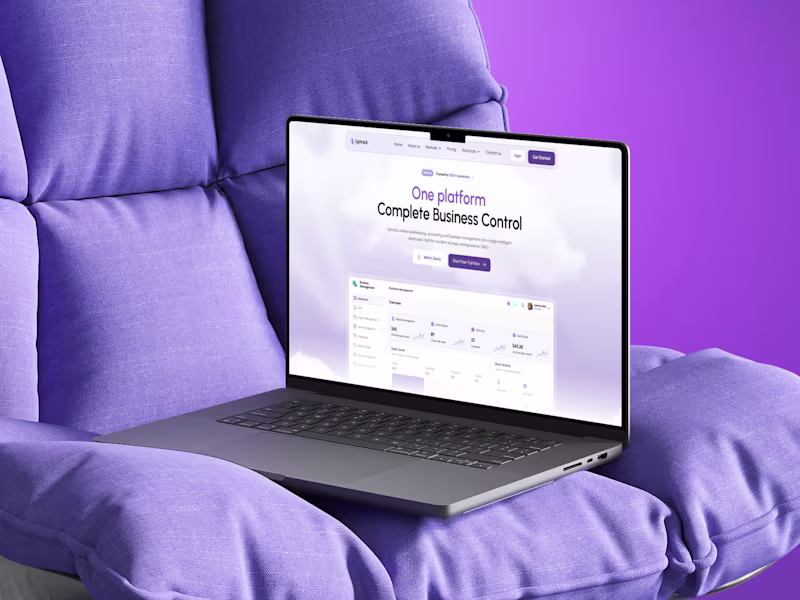 Cover image for Uptrack – Website Development in Webflow