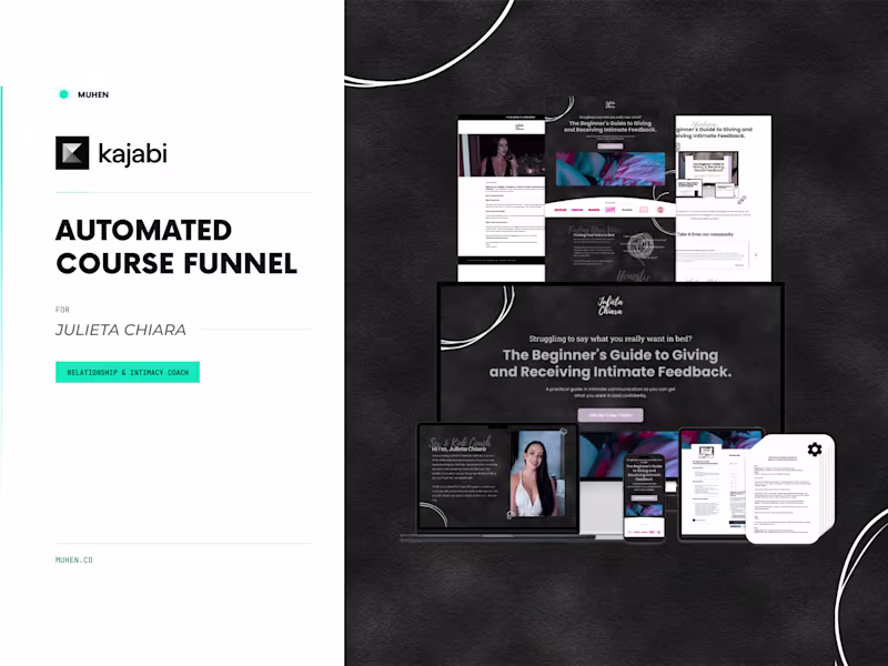 Cover image for Automated Funnel System for Julieta Chiara Coaching